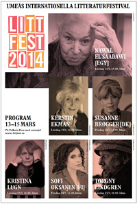 Litteraturfestivalens affisch 2014, Umeå